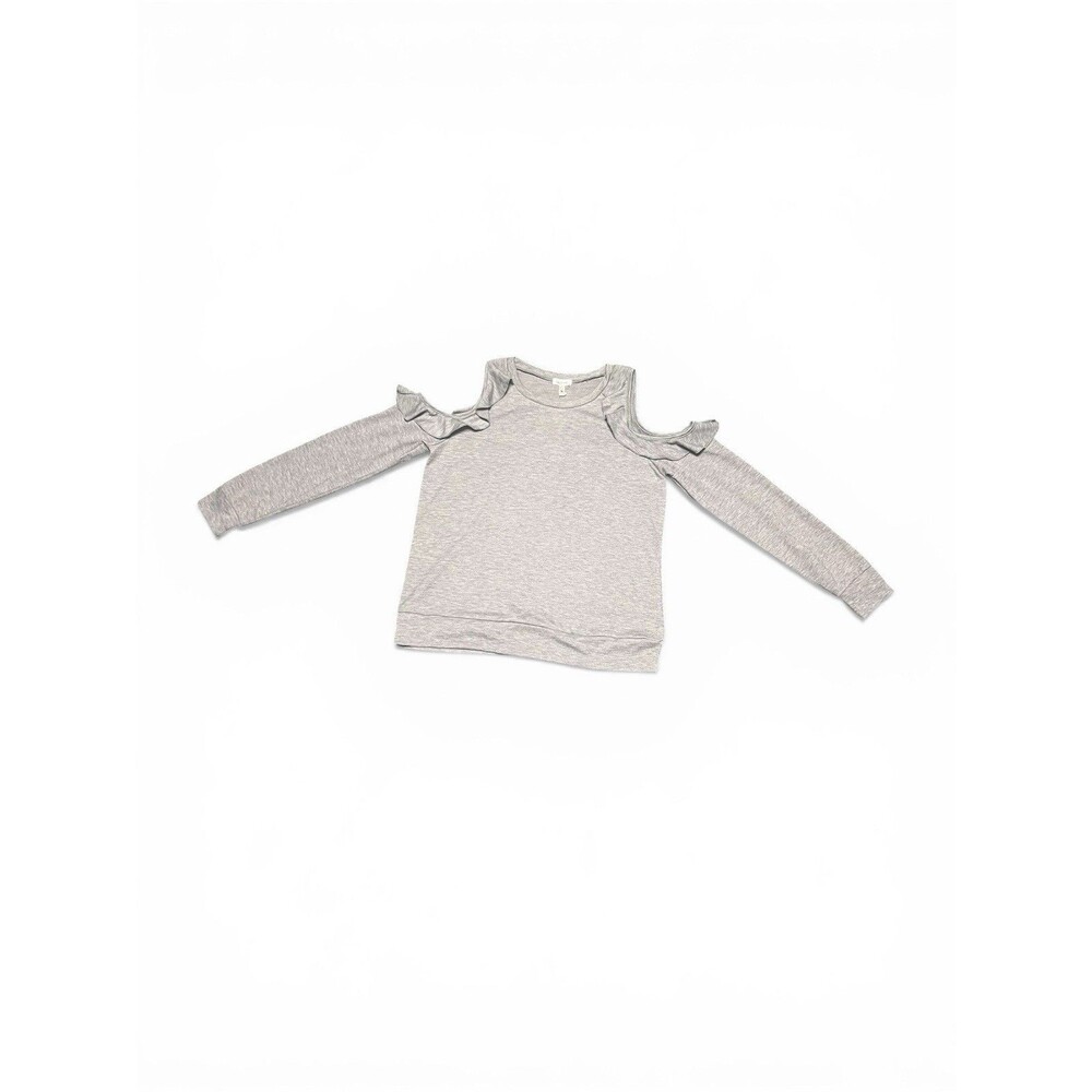 Self E Juniors' Cold Shoulder Sweatshirt - Size Med